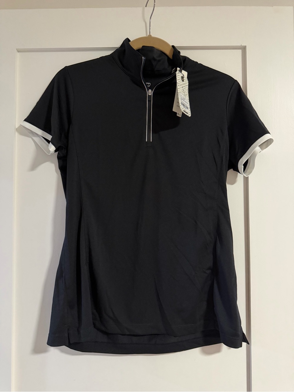 Callaway Navy Short Sleeve Polo with White Stripe